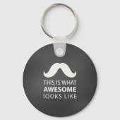 Awesome Mustache Sleutelhanger (Voorkant)