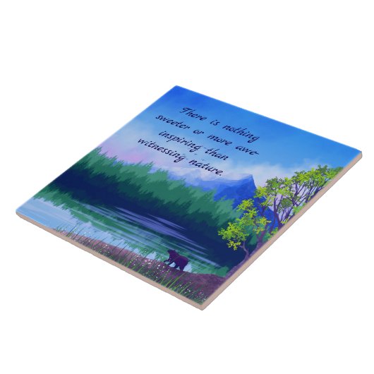 AWESOME NATURE DECORATIVE TILE TEGELTJE (Zijkant)