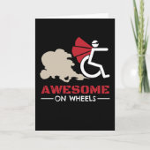 Awesome On Wheels Wheelchair Users Kaart (Voorkant)