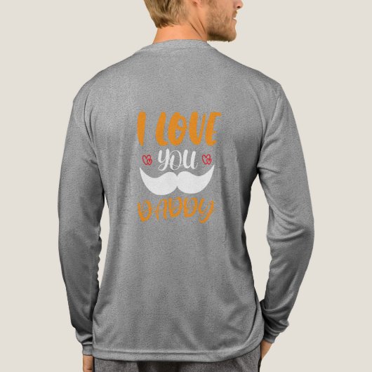 Awesome Papa Tri-Blend Shirt (Achterkant volledig)