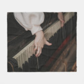 Awesome Piano Artwork Fleece Deken (Voorkant (Horizontaal))