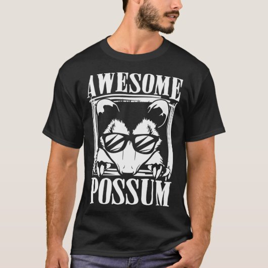 Awesome possum animal & zoowarden t-shirt (Voorkant)