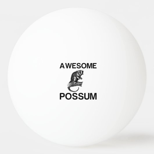 AWESOME POSSUM PINGPONGBAL (Voorkant)
