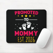 Awesome Promoted To Mommy 2026 Pregnancy Announcem Muismat (Met muis)