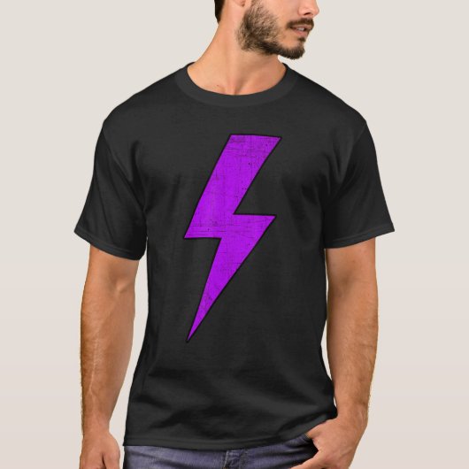 Awesome Retro Distressed Front & Back PURPLE Light T-shirt (Voorkant)