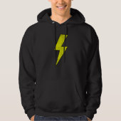 Awesome Retro Front & Back BLACK & YELLOW Lightnin Hoodie (Voorkant)