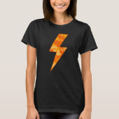 Awesome Retro ORANGE FALL CAMO Lightning Bolt T-shirt (Voorkant)