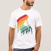 Awesome Rock Climbing Adventure Retro Mountain T-shirt (Voorkant)