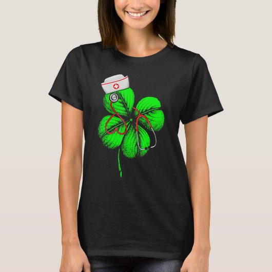 Awesome Saint Patrick's Day Doctor Shamrock Hat Ir T-shirt (Voorkant)