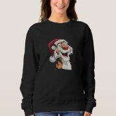 Awesome Santa Claus Tiger Graphic Trui (Voorkant)