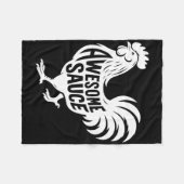 Awesome Sauce Haan Kip  Fleece Deken (Voorkant (Horizontaal))