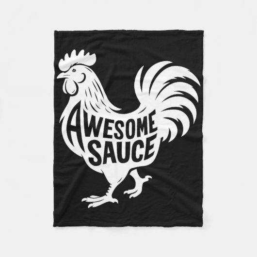 Awesome Sauce Haan Kip  Fleece Deken (Voorkant)