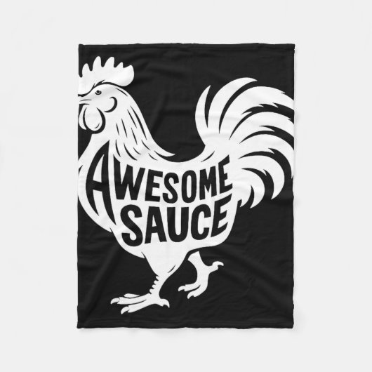 Awesome Sauce Haan Kip  Fleece Deken (Voorkant)