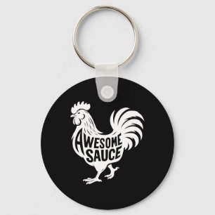 Awesome Sauce Haan Kip Sleutelhanger