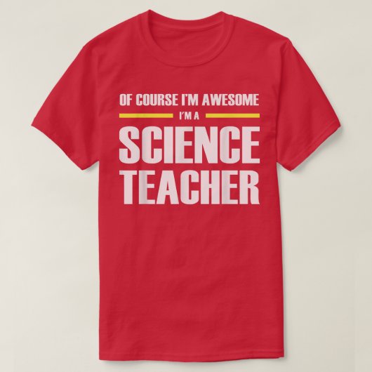 Awesome Science Teacher 107 T-shirt (Design voorkant)