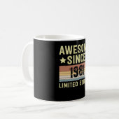 Awesome Since 1981 Birthday Koffiemok (Voorkant links)