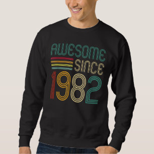 Awesome Since 1982 40th Birthday Retro Trui