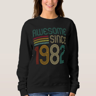 Awesome Since 1982 40th Birthday Retro Trui