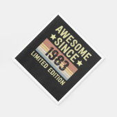 Awesome Since 1983 Birthday Servet (Hoek)