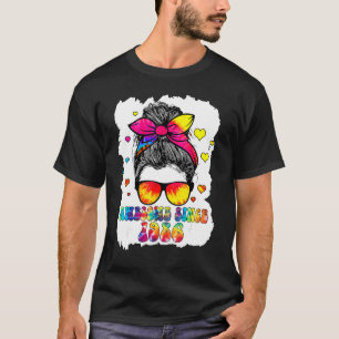 Awesome Since 1986 Messy Bun Tie Dye 36 Years Old T-shirt