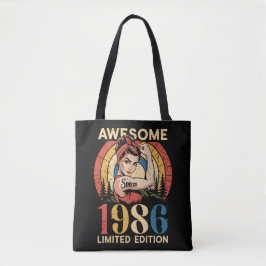 Awesome Since 1986 Retro 40th Women's Birthday  Tote Bag