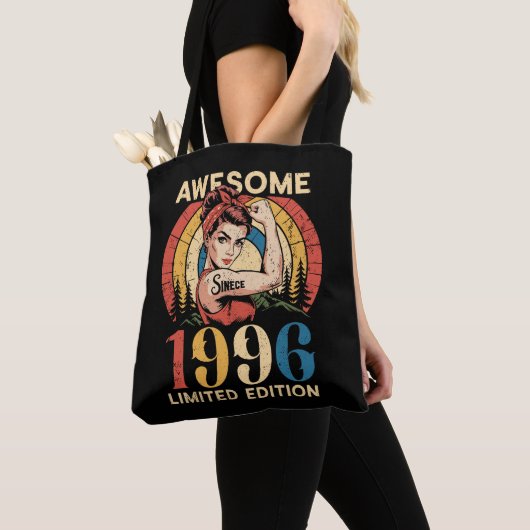 Awesome Since 1996 Retro 30th Women's Birthday Tote Bag (Dichtbij)