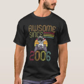 Awesome Since 2006 16Th Birthday Retro Gaming Dabb T-shirt (Voorkant)