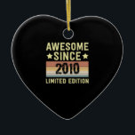 Awesome Since 2010 Keramisch Ornament<br><div class="desc">1</div>