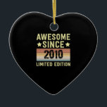 Awesome Since 2010 Keramisch Ornament<br><div class="desc">1</div>