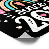 Awesome Since 2016 9th Birthday Rainbow Born In 20 Poster (Hoek)