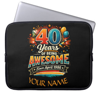 Awesome Since April 1986 Laptop Sleeve