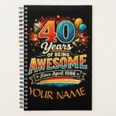 Awesome Since April 1986 Planner (Voorkant)