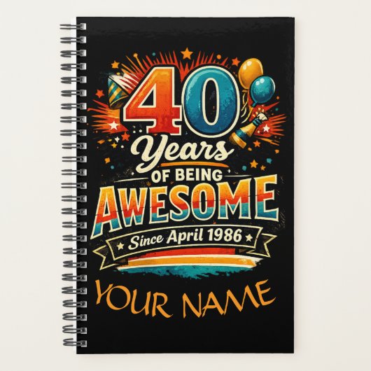 Awesome Since April 1986 Planner (Voorkant)