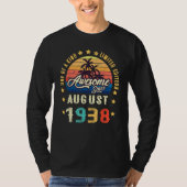 Awesome Since August 1938 One Of A Kind T-shirt (Voorkant)