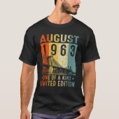 Awesome Since August 1963 One Of A Kind T-shirt (Voorkant)