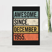 Awesome Since December 1955 Birthday Kaart (Voorkant)