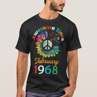 Awesome Since February 1968 is a Funny Quote T-shirt