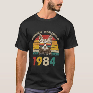 Awesome Since January 1984 Spanish 40th Birthday L T-shirt