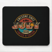 Awesome Since July 1989 _ 36 Years Old _ 36th Birt Muismat (Voorkant)