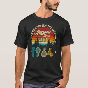Awesome Since June 1964 58 Years Old 27th Birthday T-shirt