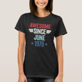 Awesome Since June 1970 T-shirt (Voorkant)