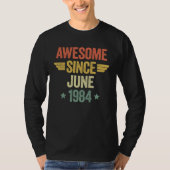 Awesome Since June 1984 T-shirt (Voorkant)