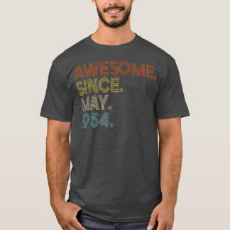 Awesome Since May 1954 Vintage 68th Birthday T-shirt