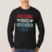 Awesome Since November 1923 T-shirt (Voorkant)