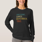 Awesome Since November 1962 60th Birthday  60 Year T-shirt (Voorkant)