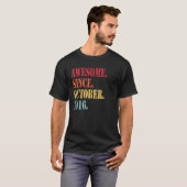 Awesome Since October 2016 For 6 Year Old - 6Th Bi T-shirt (Voorkant volledig)