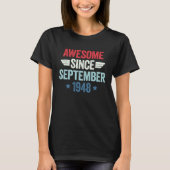 Awesome Since September 1948 T-shirt (Voorkant)