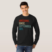 Awesome Since September 2011 11th Birthday 11 Year T-shirt (Voorkant volledig)