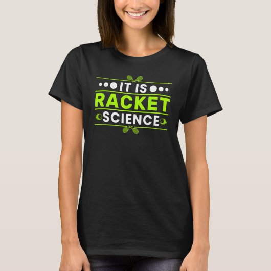 Awesome Sports Racket Science  Tennis Coach Appare T-shirt (Voorkant)