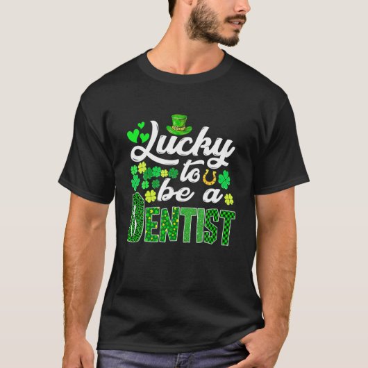 Awesome St. Patricks Day To Be A Dentist Funny Out T-shirt (Voorkant)